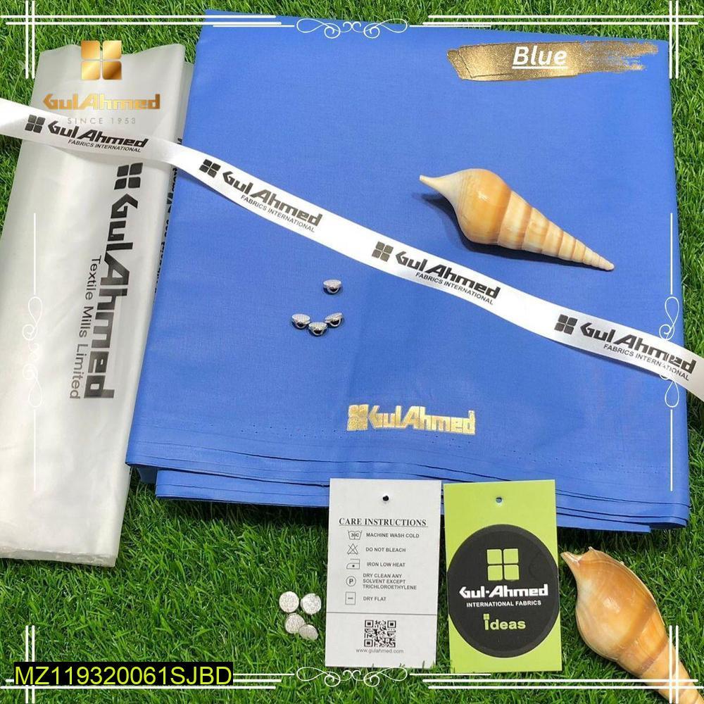 Men’s Unstitched Cotton Plain Suit