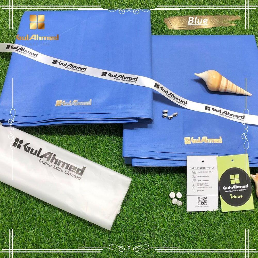 Men’s Unstitched Cotton Plain Suit